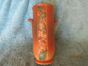 Vaso Weller Pottery Velva 7" Marrone 1928 - 1933 Iniziale Usato Come Nuovo - Foto 1 di 7