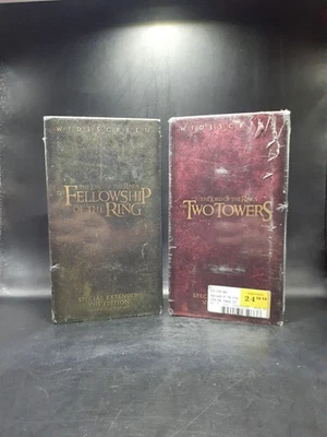 Lord Of The Rings Fellowship Of The Rings Two Towers Extended VHS Edition Sealed - Image 1 of 4