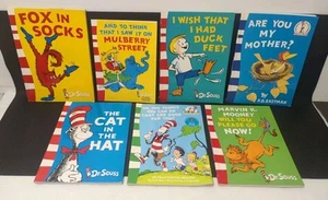 Dr Seuss Green Back Books x 7 Mulberry, R U my Mother, Duck Feet Fox in Socks PB - Picture 1 of 9