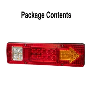 12V PC LED Rear Tail Light Brake Turn Signal Reverse Lamp Fit Car Trailer Truck - Picture 1 of 12