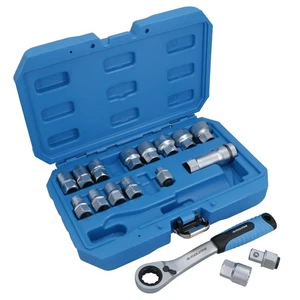 Go-Thru Go Through Metric MM Socket Set 3/8in. + 1/2in. Drive 10 – 24mm 17pc - Imagen 1 de 6