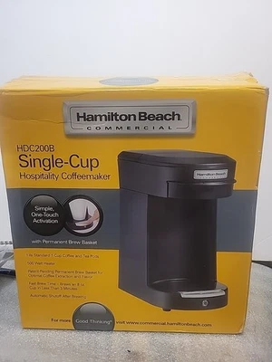 Hamilton Beach New Open Box Single-Cup Hospitality Coffee Maker Black - Image 1 of 4