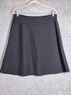 Vintage Y2K Fashion Bug Stretch Skirt Womens Size 14-16W Black Striped Pull On - Image 1 of 4