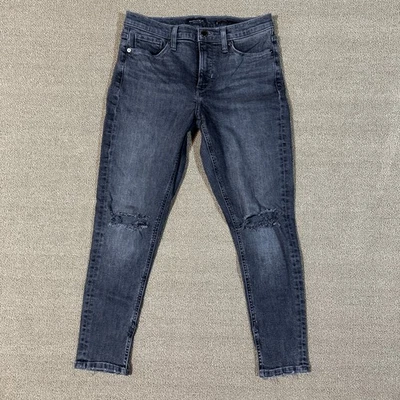 Banana Republic Mid Rise Skinny Jeans 28s Distressed Gray Elm Wash [K518] - Image 1 of 4