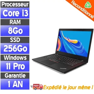 ☑️⭐☑️Lenovo ThinkPad L380 IntelCore i3-8130U - 8Go Ram - 256 Go SSD☑️⭐☑️ - Afbeelding 1 van 4