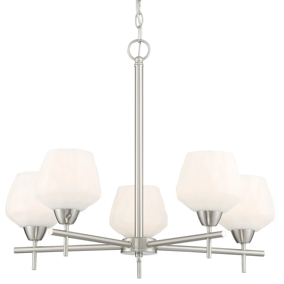 Minka-Lavery 2175-84 Camrin Chandelier Brushed Nickel