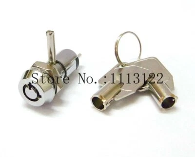 Cerradura Interruptor Llave Latón 4 Pines 12MM con Varilla Mini Doble Funcionamiento para Coche-DVD - Imagen 1 de 4