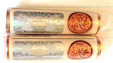LAST OF THE PENNY  2012 CANADA 1 CENT PENNY HOLOGRAPHIC ROLLS   ZINC & STEEL