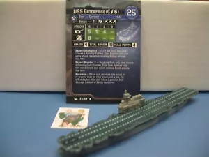 =Achse Verbündete Krieg auf See BASIS SET USS Enterprise (CV 6) 25/64 mit Karte= - Bild 1 von 1
