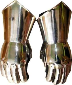 Medieval Gauntlets Steel Gloves Pair Costume Warrior Cosplay Gauntlets Armor - Picture 1 of 5