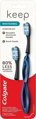 3 PKS. COLGATE KEEP MANUAL WHITENING TOOTHBRUSH STARTER KIT-NAVY - Image 1 of 4