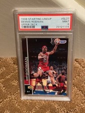 1998 Kenner Starting Lineup Dennis Rodman PSA 9 Bulls Upper Deck Card POP 1 NO^