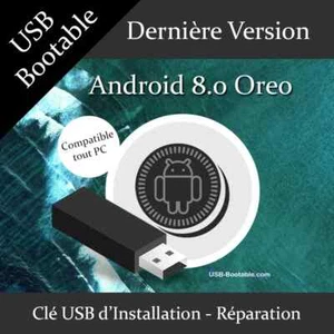 Clé USB Bootable Android 8.0 Oreo + Guide d'utilisation - Photo 1/1