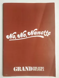 No No Nanette Swansea Grand Theatre 1984 Souvenir Programme - Picture 1 of 4