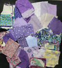 2 + lbs Vintage Purple Fabric Scraps Bundle Quilting Quilt Blocks Fat Quarter