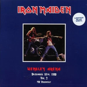 Iron Maiden Wembley Arena 1990 Volume 2 Blue Vinyl Limited Edition Heavy Metal - Foto 1 di 6