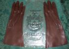 Vintage Peck &  Peck Made in Italy Dark Brown 10-1/2" Kid Gloves - Size 6-1/2