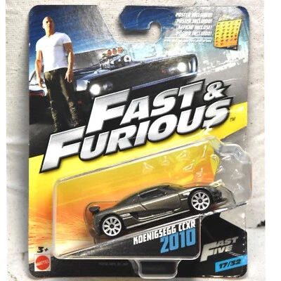 1/55 Mattel Koenigsegg CCXR Grey Fast and Furious 2010 Limited Edition Rare - Image 1 of 4