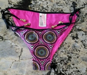 Corbata ajustable Matthew Williamson para H&M con detalles de metal dorado parte inferior de bikini - Imagen 1 de 5