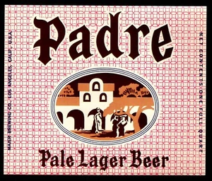 Padre Pale Lager Bierflasche Etikett 4 Stück - Bild 1 von 1