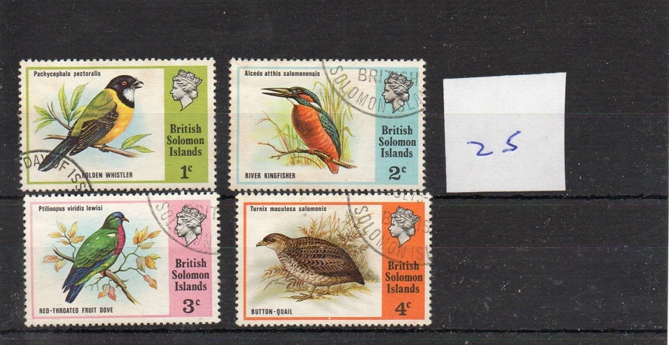 British Solomon Is (25) 1975 - Pájaros - cancelaciones finas Foto 1 de 1