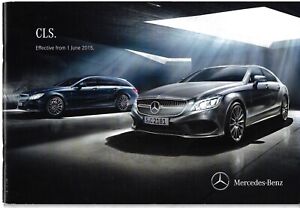 Mercedes-Benz CLS Coupe & Shooting Brake Specifications 2015-16 UK Brochure