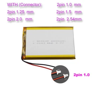 3.7V 6000mAh Polymer Li Battery 906090 Lipo JST 2Pin For PDA Tablet PC GPS PSP - Picture 1 of 13