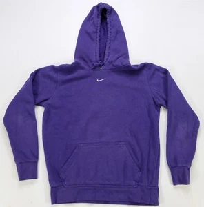 Rare VTG NIKE Team Small Embroidered Swoosh Hoodie Sweatshirt 90s 2000s Youth M - Picture 1 of 10