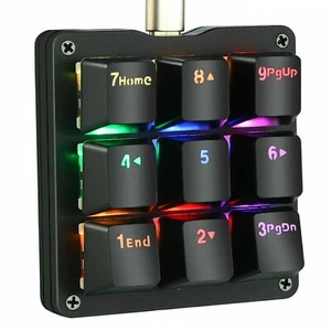 Mini Mechanical Gaming Keyboard Programmable Keys Blue Switches RGB Backlit - Picture 1 of 6