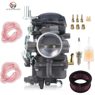 Fit Harley Davidson Sportster 883 1200 XL883 CV40 40mm Carburetor & Air Filter - Image 1 of 4