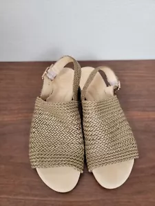 Paul Green Helena Woven Leather Sandals Sz US 6.5 AU 6.5 UK 4.5 GT - Picture 1 of 9
