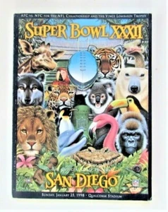 Super Bowl XXXII 32 Denver Broncos / Green Bay Packers NFL Football Programm Bücher - Bild 1 von 2
