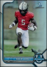 2021 Bowman University Rakim Jarrett Refractor Card #59