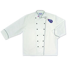 NFL Tennessee Titans Premium Chef Coat Professional Tailgate Style White 