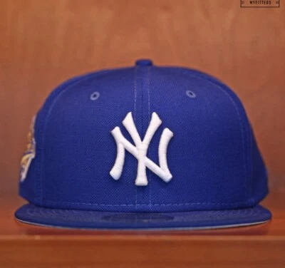 New York Yankees 1996 Serie Mundial "Game Royal" Nueva Era Equipado 7 1/2 Gris UV Foto 1 de 4