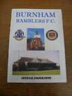 18/11/2006 Burnham Ramblers v Hounslow Borough [FA Vase]