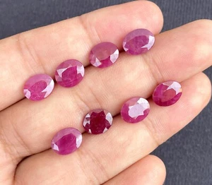Natural Ruby Faceted Cut Oval Gemstone, Loose Gemstone 10x8 MM 1 Piece 3Ct. - Picture 1 of 4