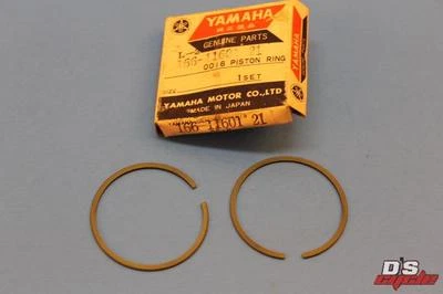 NOS YAMAHA YL2 YL2C Piston Ring 0.50 L5T 2nd Over Size Ring SET #166-11601-21 - Image 1 of 4