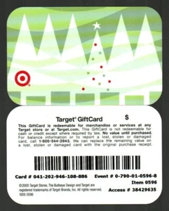 TARGET Christmas Tree ( 2005 ) Gift Card ( $0 ) V1 - Picture 1 of 1