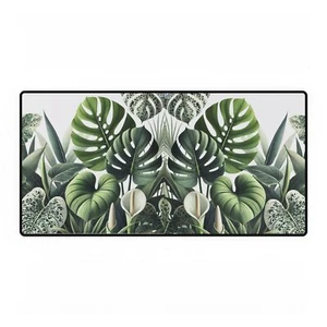 Monstera Tropical Leaf Desk Mat - Botanical Office Decor, Home Office Essentials - Picture 1 of 7