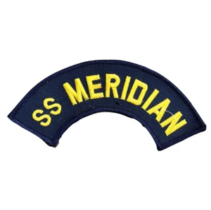 SS MERIDIAN Blue Embroidered Patch - Picture 1 of 3