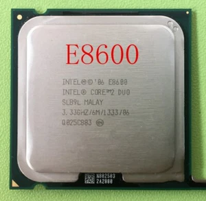 Intel Core 2 Duo E8600 3.33Ghz 1333 SLB9L Socket 775 L2=6MB, Free Shipping - Picture 1 of 2