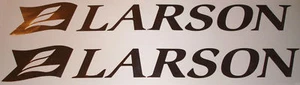 2 LARSON XXL CHROME VINYL Boat Decals Stickers 4"x24" - Picture 1 of 1
