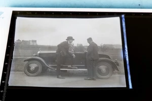 tolles altes Negativ  Opel Oldtimer Cabrio - 20-30er Jahre - Modell ? - Picture 1 of 3