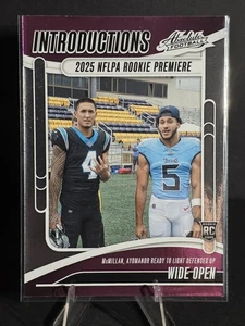 2025 Absolute 🔥 Tetairoa McMillan/ Elic Ayomanor 🔥 Introductions Wide Open RC - Picture 1 of 2