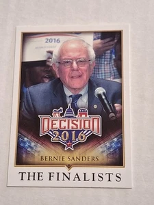 Tarjeta de político Bernie Sanders Decision The Finalists 2016 #78 Vermont - Imagen 1 de 2