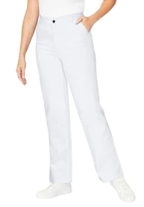 Woman Within Plus Size Back-Elastic All-Cotton Denim Carpenter Jeans - Picture 1 of 25