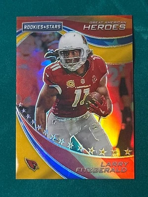 2019 Panini Rookies & Stars Larry Fitzgerald #GAH-LF Great American Heroes  /10 - Image 1 of 2
