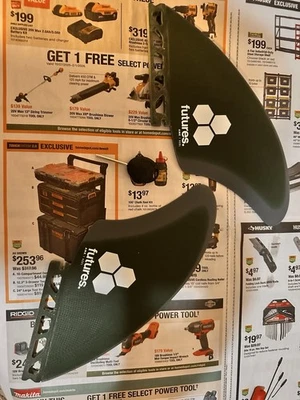 FUTURES AL MERRICK KEEL TWIN FIN SET - LARGE/GREEN - Image 1 of 2