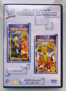 WWE Tagged Classics Wrestlemania 7 & 8 VII VIII DVD (2005) WWF Hulk Hogan RARE - Picture 1 of 8